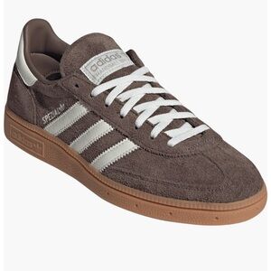 Adidas Brown and White Spezial Sneakers